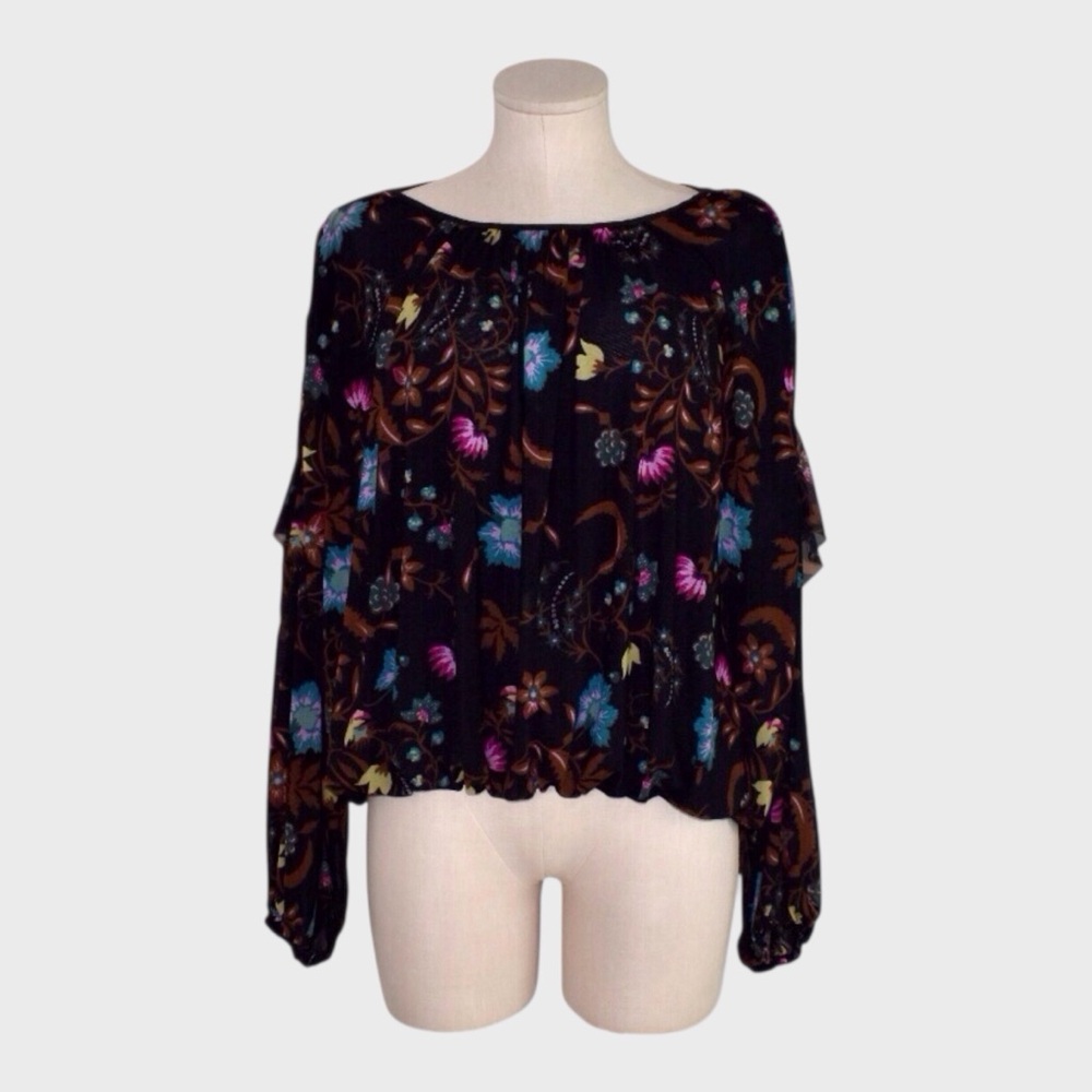 Free People Wild Flower‎ Honey Blouson Top